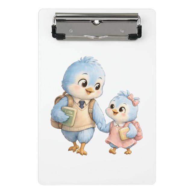Portapapeles Mini Hermanos Pájaros Dulces (Anverso)