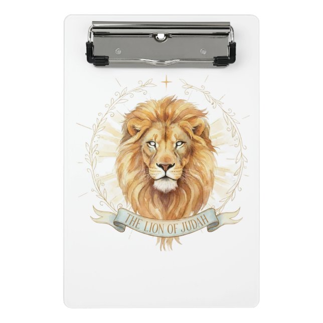 Portapapeles Mini León de Judá - 6" x 9" Cristiano (Anverso)