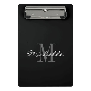 Portapapeles mini personalizado con monograma eleg