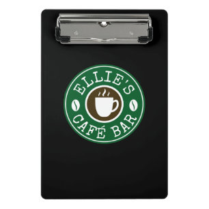 Portapapeles mini personalizado para barista de ca