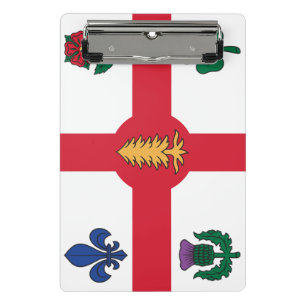 Portapapeles miniatura con la bandera de Montreal,