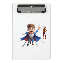 Portapapeles miniatura de escuadrón de superhéroes