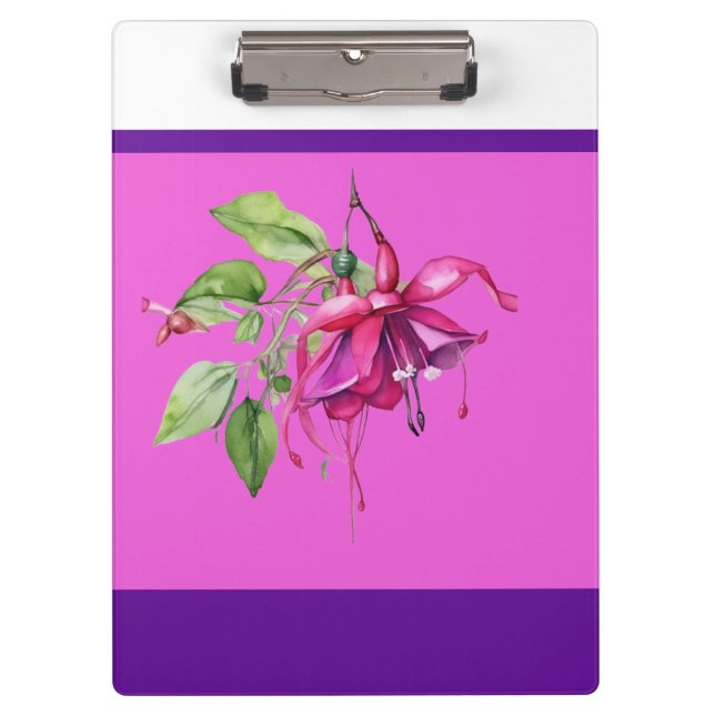 Portapapeles moderno Fuschia Purple (Anverso)