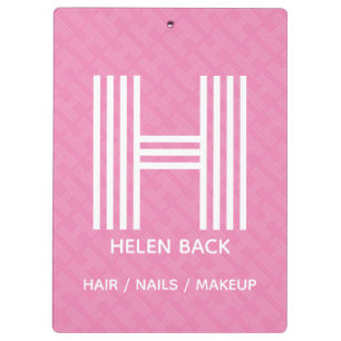 Portapapeles monograma moderno