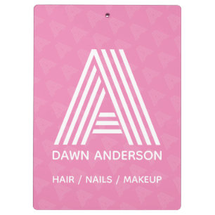 Portapapeles monograma moderno