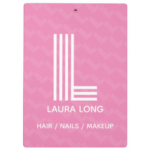 Portapapeles monograma moderno