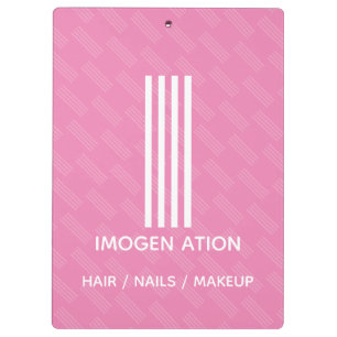 Portapapeles monograma moderno