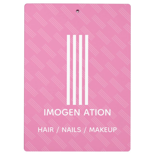 Portapapeles monograma moderno (Reverso)