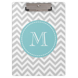 Portapapeles monograma personalizado con chevron g