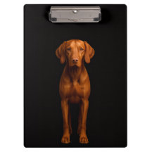 Portapapeles negro 4 Luxe, perro ágil Vizsla