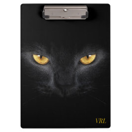 Portapapeles Ojos de Gato Negro Hipnóticos