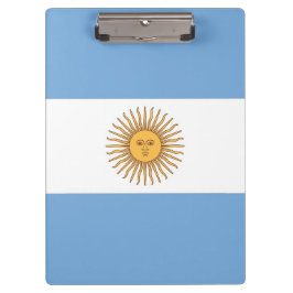 Portapapeles patriótico con bandera argentina