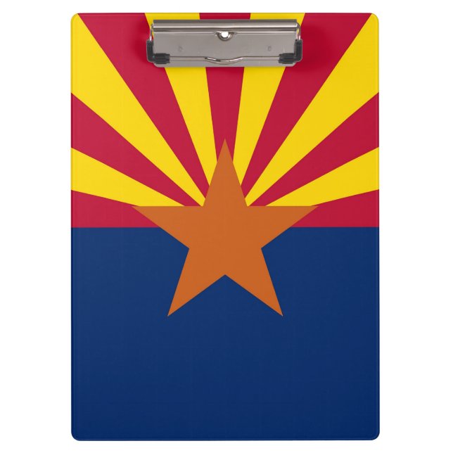 Portapapeles patriótico con bandera de Arizona, Es (Anverso)