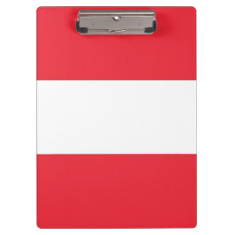 Portapapeles patriótico con bandera de Austria
