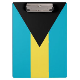 Portapapeles patriótico con bandera de Bahamas