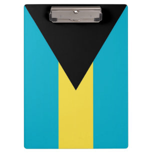 Portapapeles patriótico con bandera de Bahamas