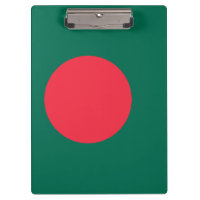 Portapapeles patriótico con bandera de Bangladesh