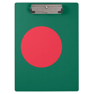 Portapapeles patriótico con bandera de Bangladesh