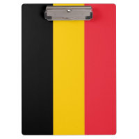Portapapeles patriótico con bandera de Bélgica