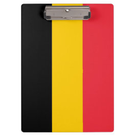 Portapapeles patriótico con bandera de Bélgica