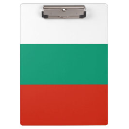 Portapapeles patriótico con bandera de Bulgaria