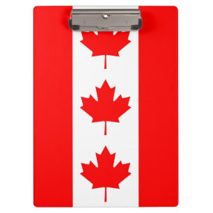 Portapapeles patriótico con bandera de Canadá