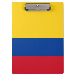 Portapapeles patriótico con bandera de Colombia
