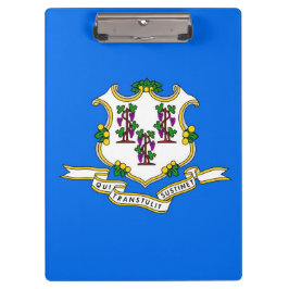 Portapapeles patriótico con bandera de Connecticut