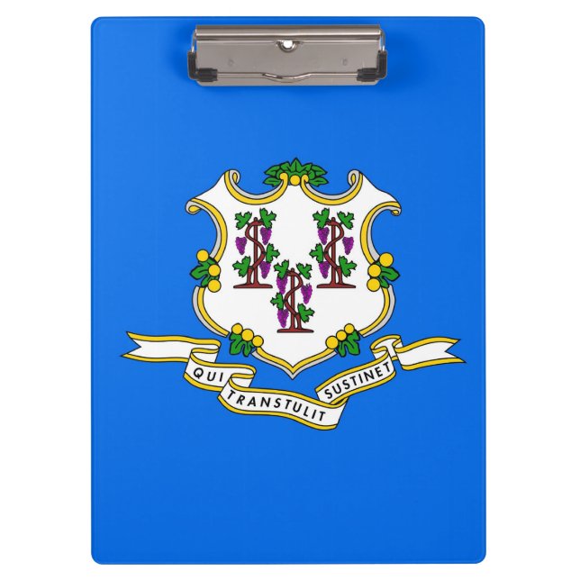 Portapapeles patriótico con bandera de Connecticut (Anverso)