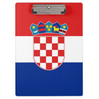 Portapapeles patriótico con bandera de Croacia
