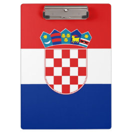 Portapapeles patriótico con bandera de Croacia