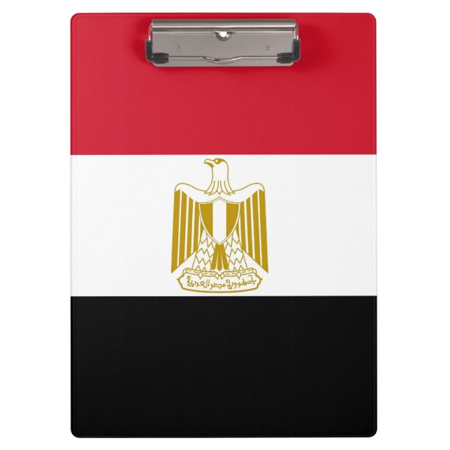 Portapapeles patriótico con bandera de Egipto (Anverso)