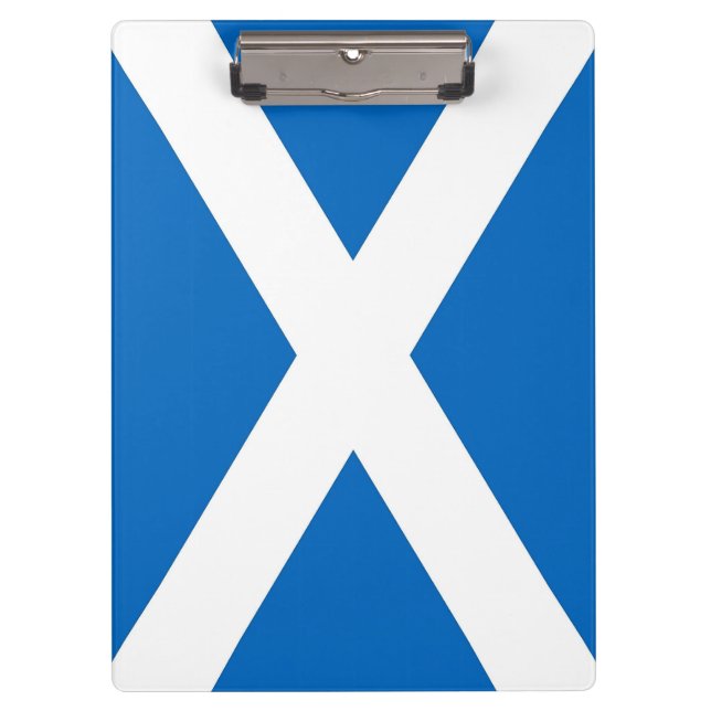 Portapapeles patriótico con bandera de Escocia, Re (Anverso)