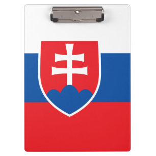 Portapapeles patriótico con bandera de Eslovaquia