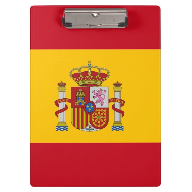 Portapapeles patriótico con bandera de España (Anverso)