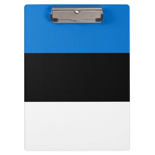 Portapapeles patriótico con bandera de Estonia (Anverso)