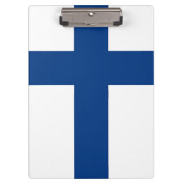 Portapapeles patriótico con bandera de Finlandia