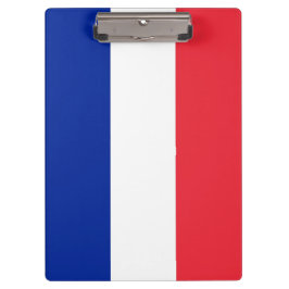 Portapapeles patriótico con bandera de Francia