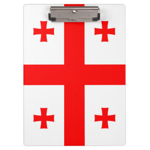 Portapapeles patriótico con bandera de Georgia