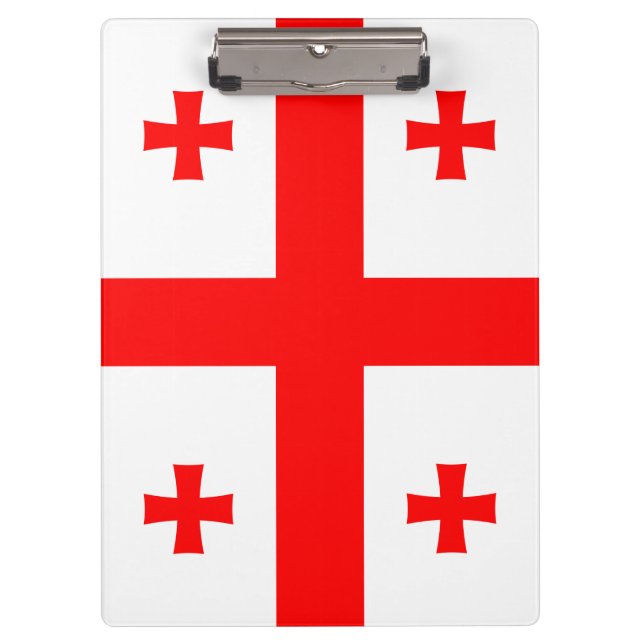 Portapapeles patriótico con bandera de Georgia (Anverso)