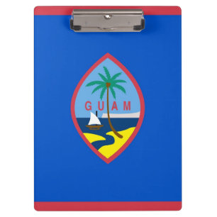 Portapapeles patriótico con bandera de Guam, Estad