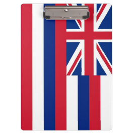 Portapapeles patriótico con bandera de Hawaii, EE.