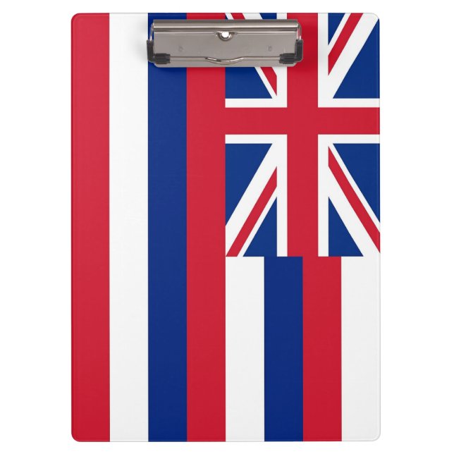 Portapapeles patriótico con bandera de Hawaii, EE. (Anverso)