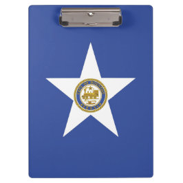 Portapapeles patriótico con bandera de Houston