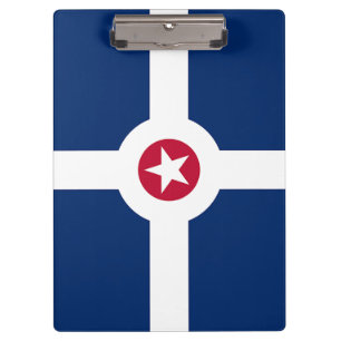 Portapapeles patriótico con bandera de Indianápoli