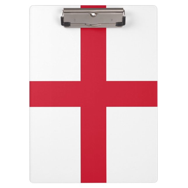 Portapapeles patriótico con bandera de Inglaterra, (Anverso)