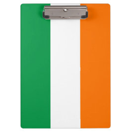 Portapapeles patriótico con bandera de Irlanda