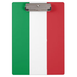 Portapapeles patriótico con bandera de Italia