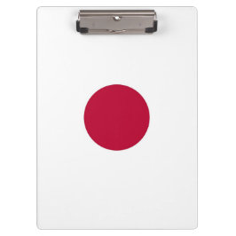 Portapapeles patriótico con bandera de Japón