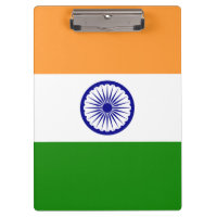 Portapapeles patriótico con bandera de la India
